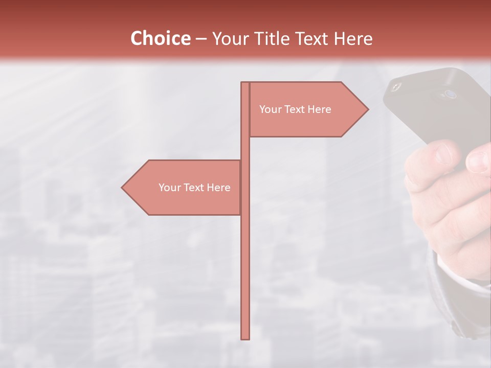 Conversation Phone Security PowerPoint Template
