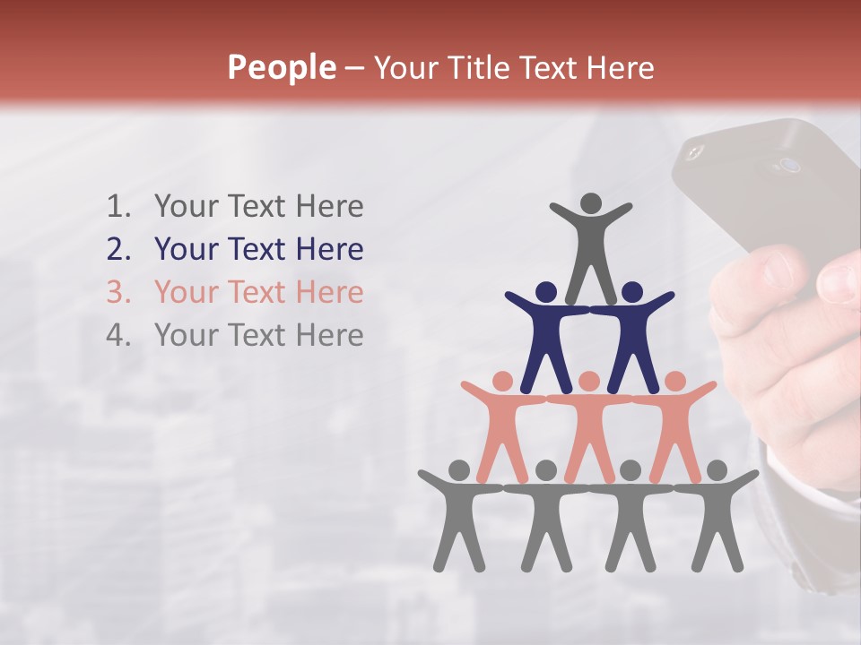 Conversation Phone Security PowerPoint Template