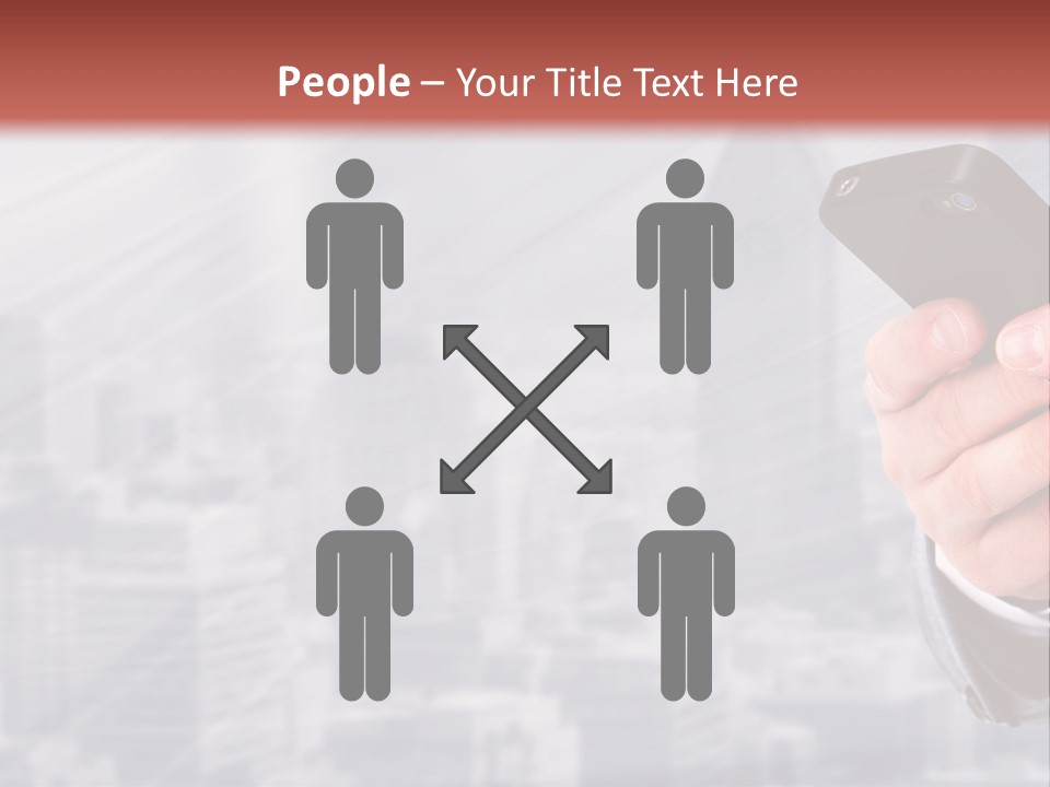 Conversation Phone Security PowerPoint Template