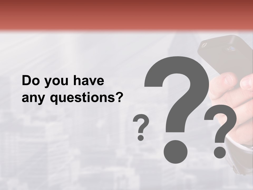 Conversation Phone Security PowerPoint Template