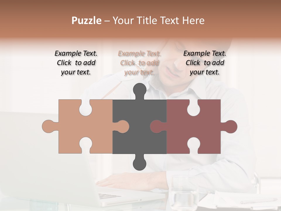 Isolated Tired One PowerPoint Template