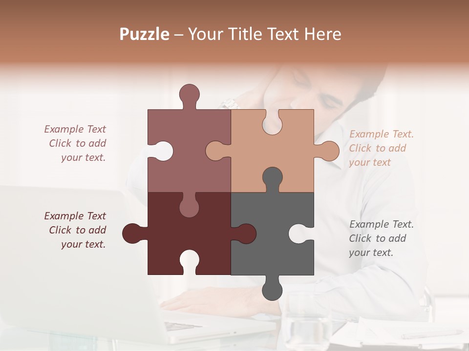 Isolated Tired One PowerPoint Template