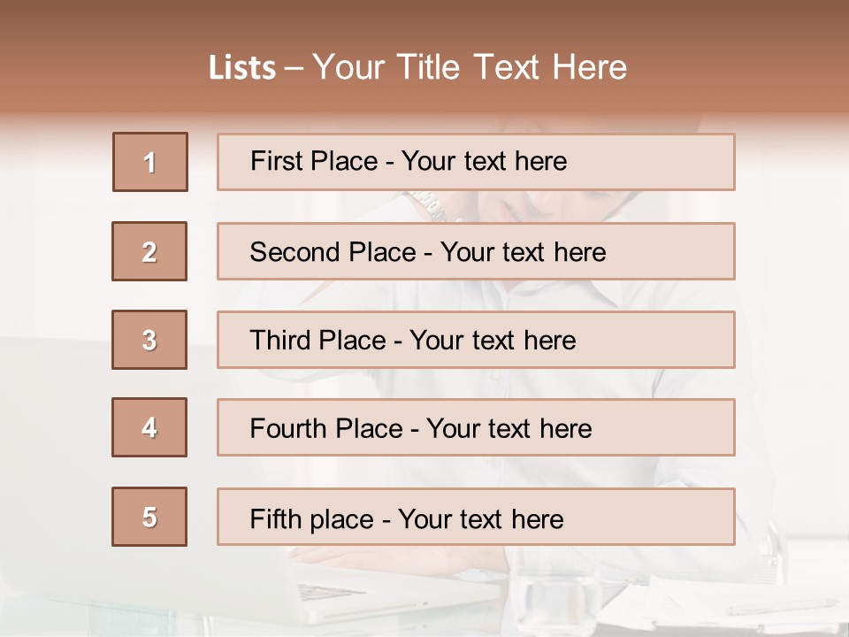 Isolated Tired One PowerPoint Template