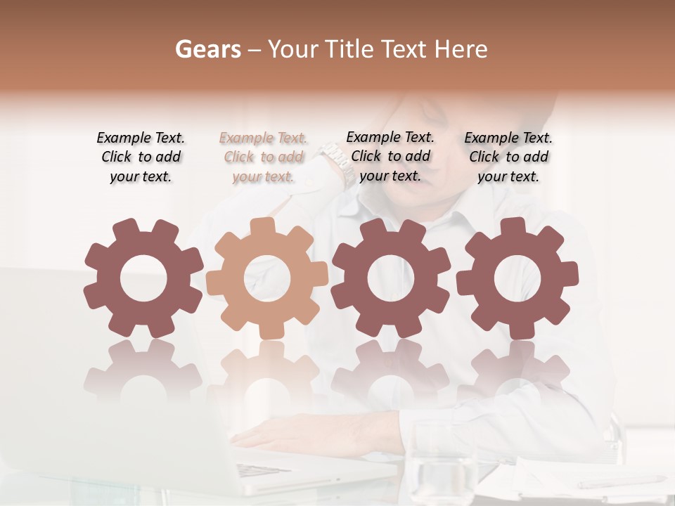 Isolated Tired One PowerPoint Template