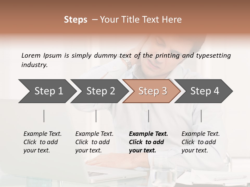 Isolated Tired One PowerPoint Template
