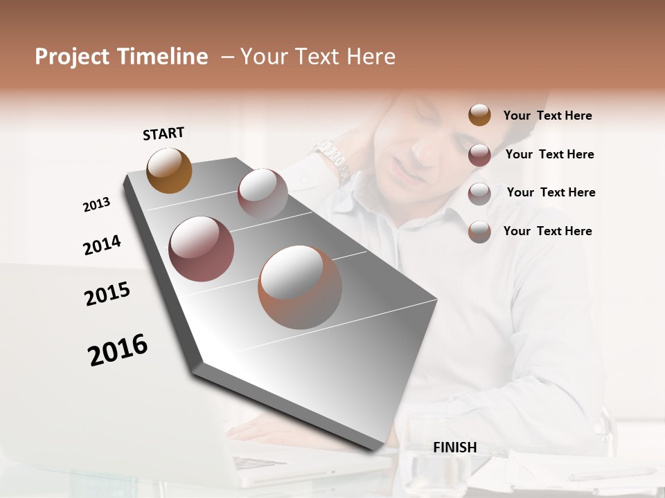 Isolated Tired One PowerPoint Template