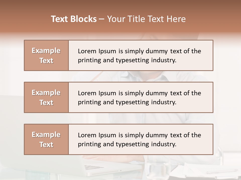 Isolated Tired One PowerPoint Template