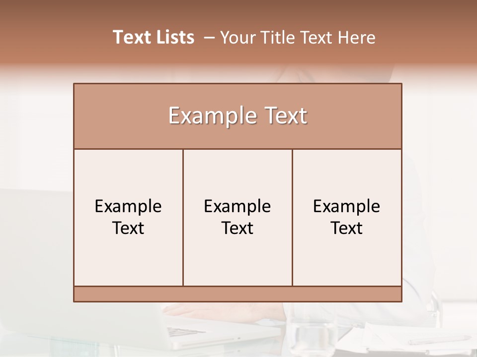 Isolated Tired One PowerPoint Template