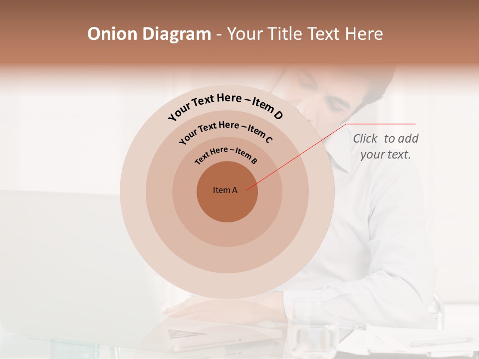 Isolated Tired One PowerPoint Template