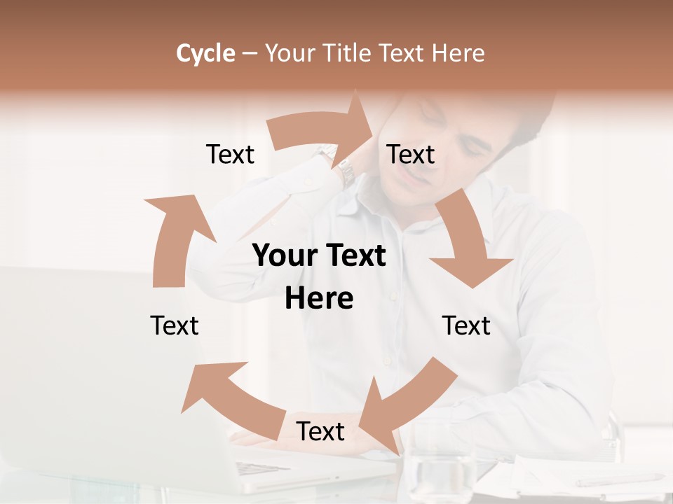 Isolated Tired One PowerPoint Template