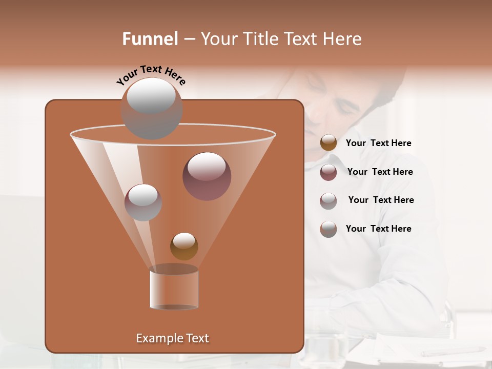 Isolated Tired One PowerPoint Template
