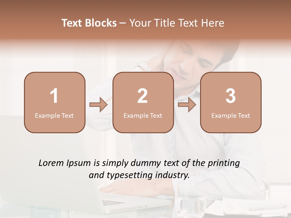 Isolated Tired One PowerPoint Template