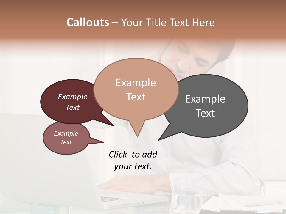 Isolated Tired One PowerPoint Template