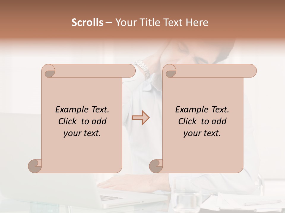 Isolated Tired One PowerPoint Template