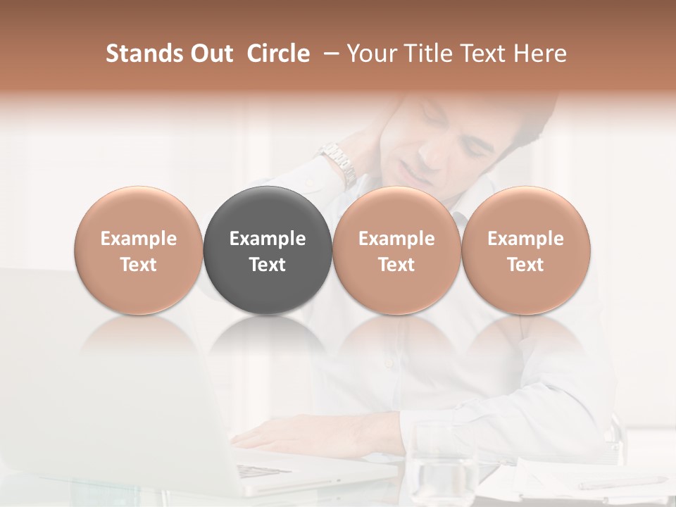 Isolated Tired One PowerPoint Template