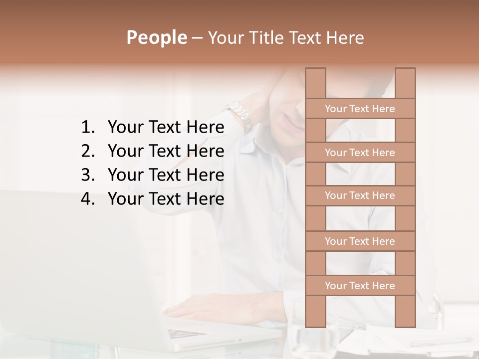 Isolated Tired One PowerPoint Template