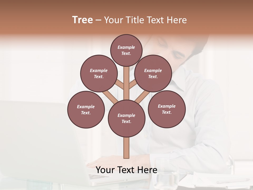 Isolated Tired One PowerPoint Template