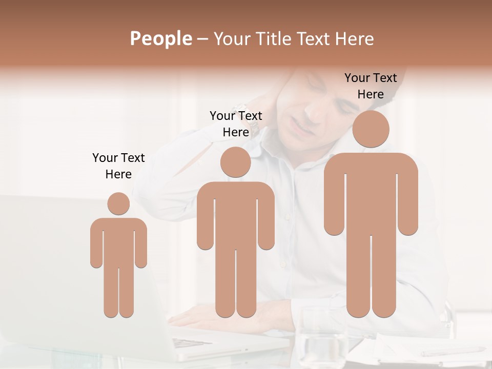 Isolated Tired One PowerPoint Template