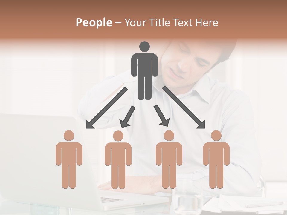 Isolated Tired One PowerPoint Template