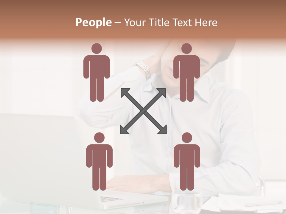 Isolated Tired One PowerPoint Template