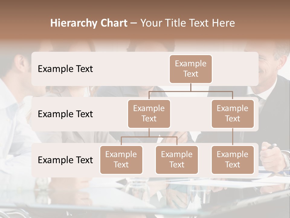 A Group Of Business People Sitting Around A Table PowerPoint Template
