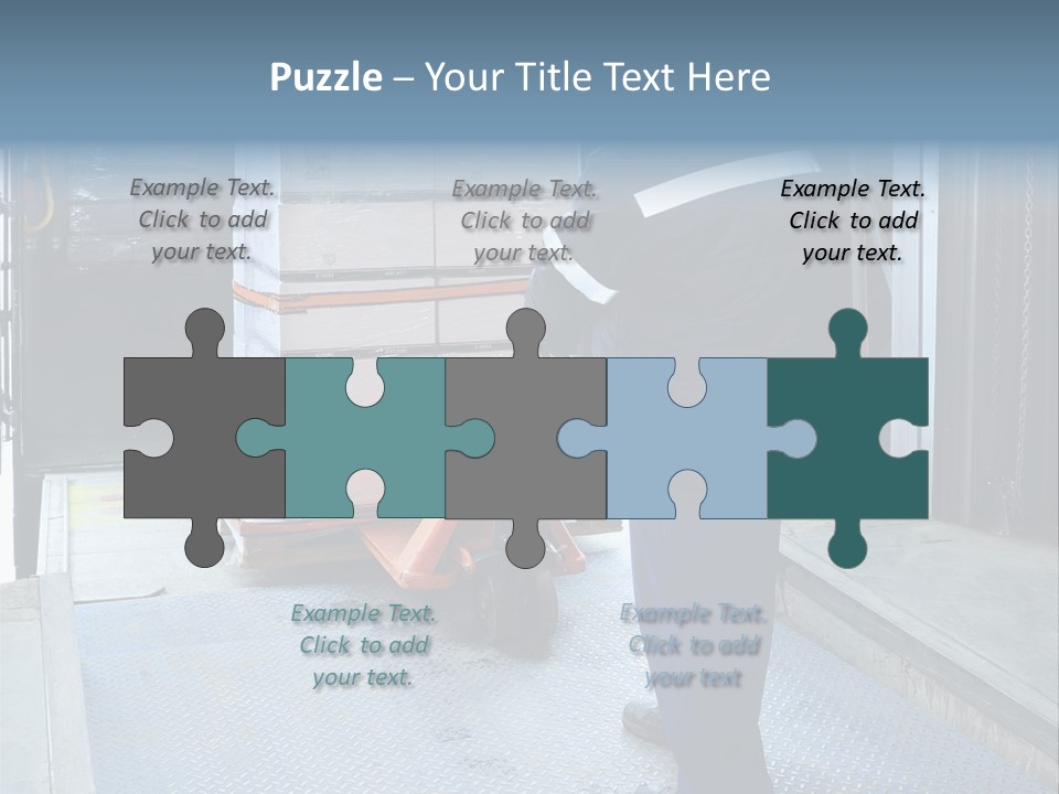 Transportation Manual Worker Stack PowerPoint Template