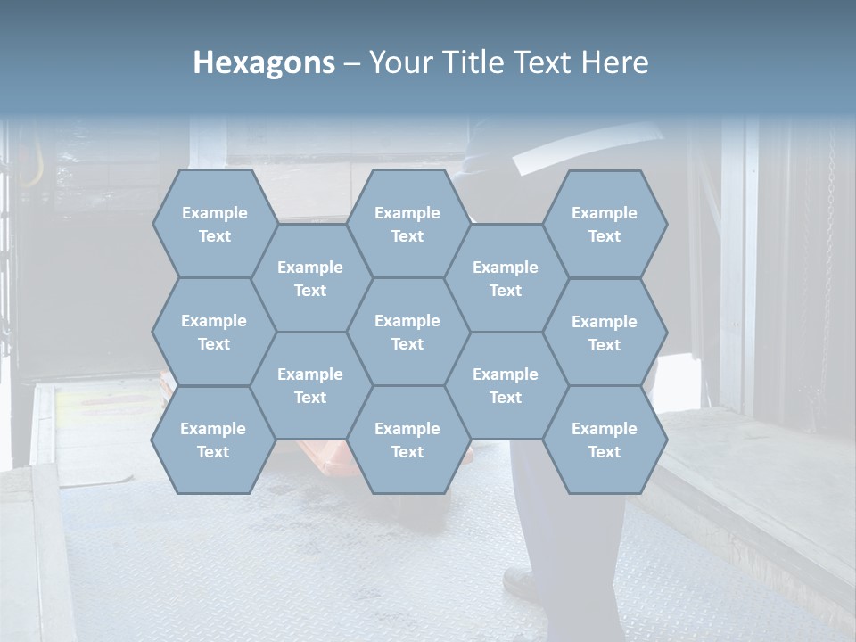 Transportation Manual Worker Stack PowerPoint Template