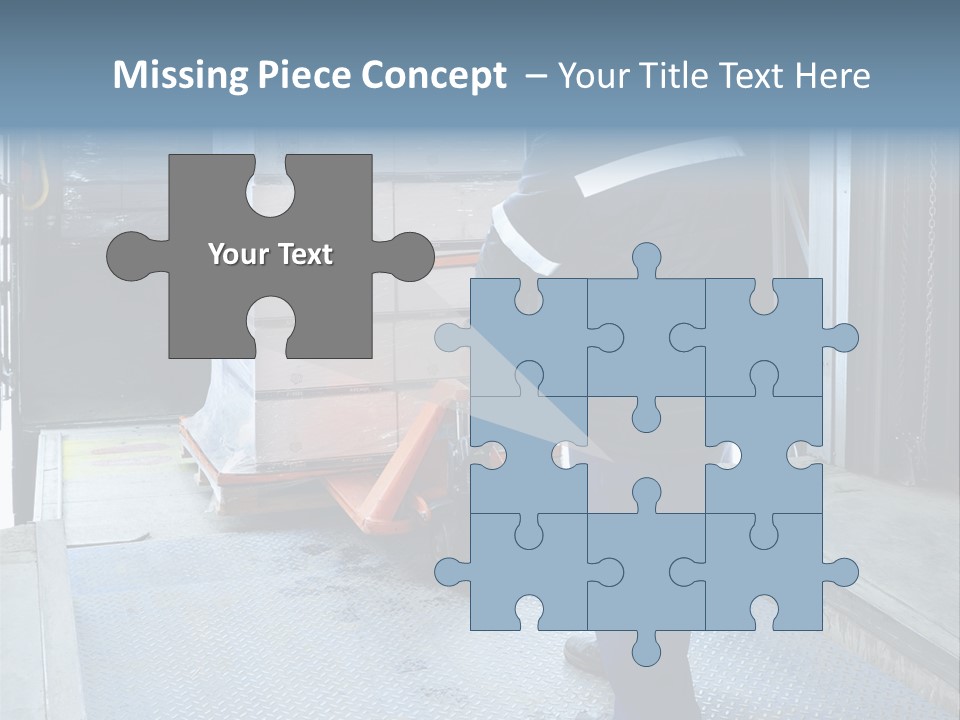 Transportation Manual Worker Stack PowerPoint Template