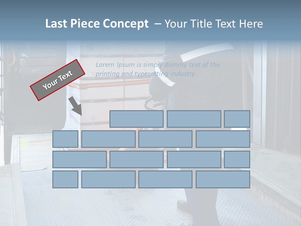 Transportation Manual Worker Stack PowerPoint Template