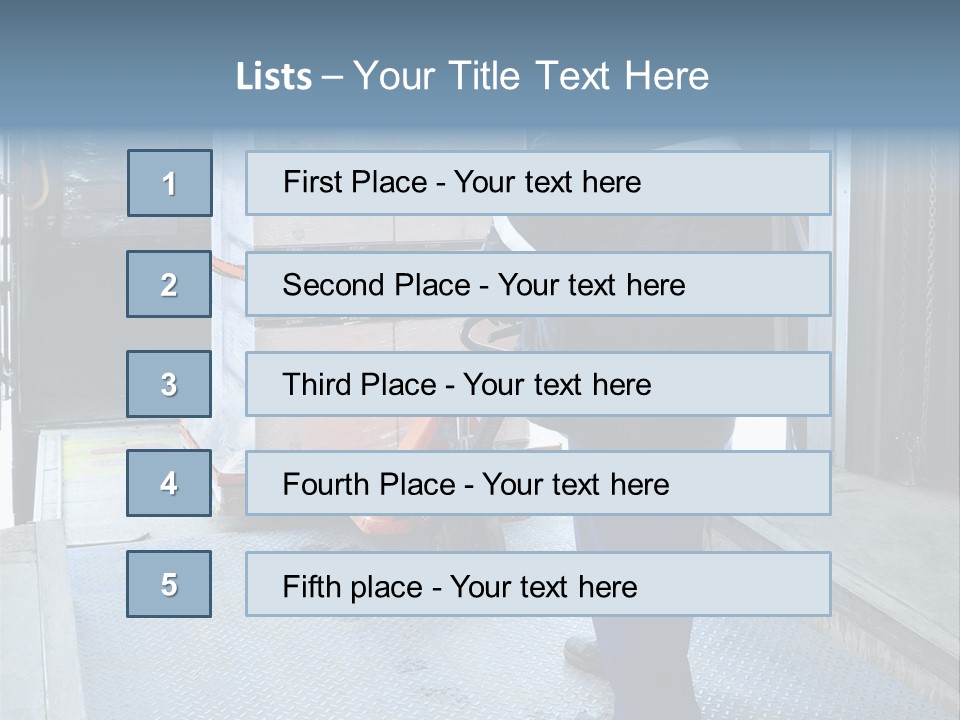 Transportation Manual Worker Stack PowerPoint Template