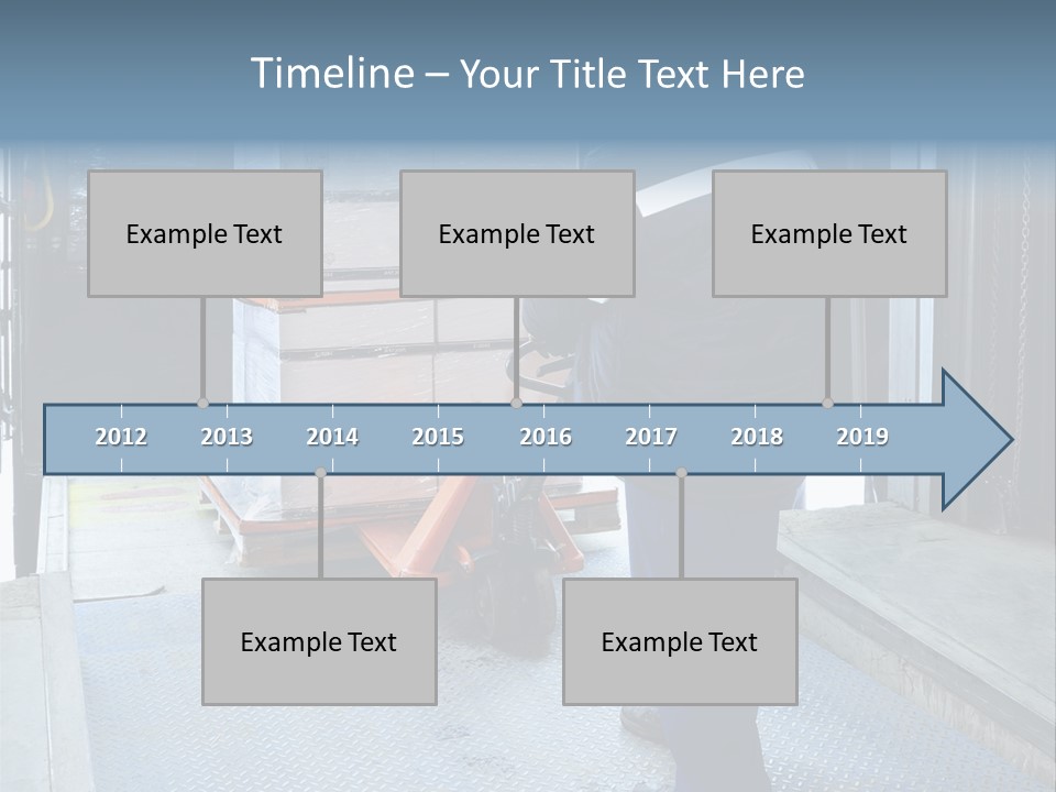 Transportation Manual Worker Stack PowerPoint Template
