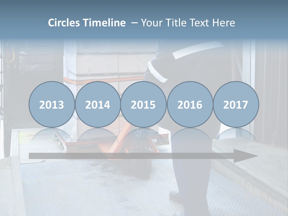 Transportation Manual Worker Stack PowerPoint Template