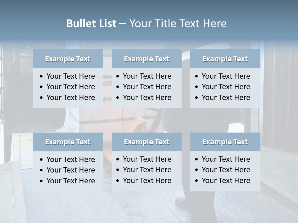 Transportation Manual Worker Stack PowerPoint Template