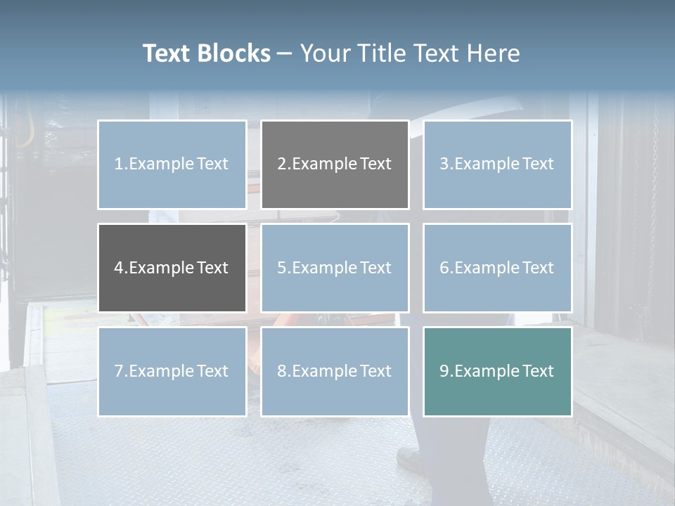 Transportation Manual Worker Stack PowerPoint Template