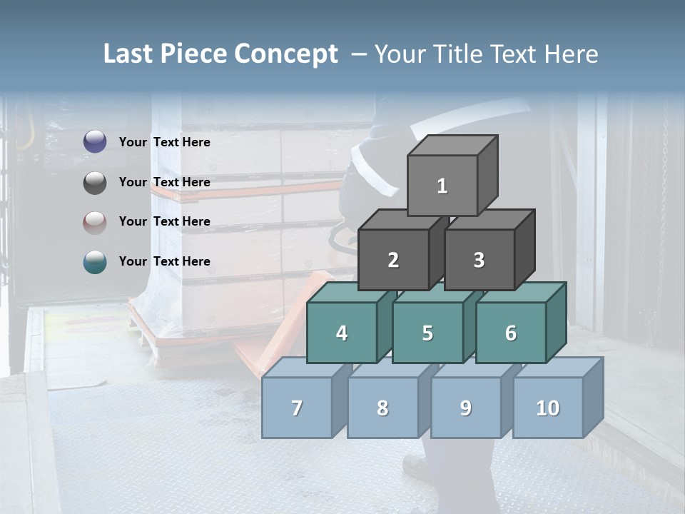 Transportation Manual Worker Stack PowerPoint Template