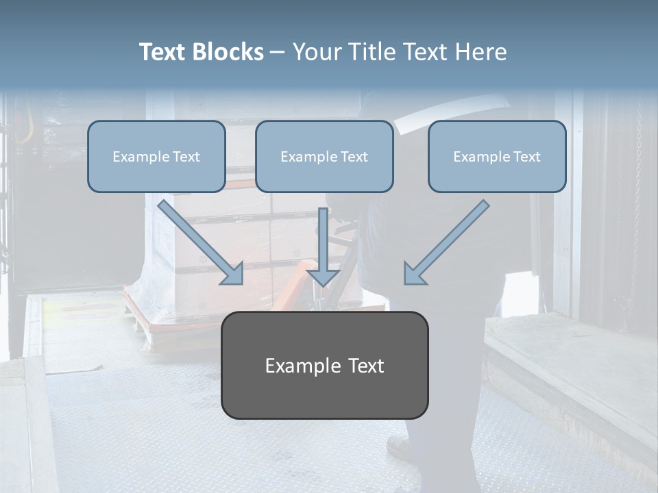 Transportation Manual Worker Stack PowerPoint Template