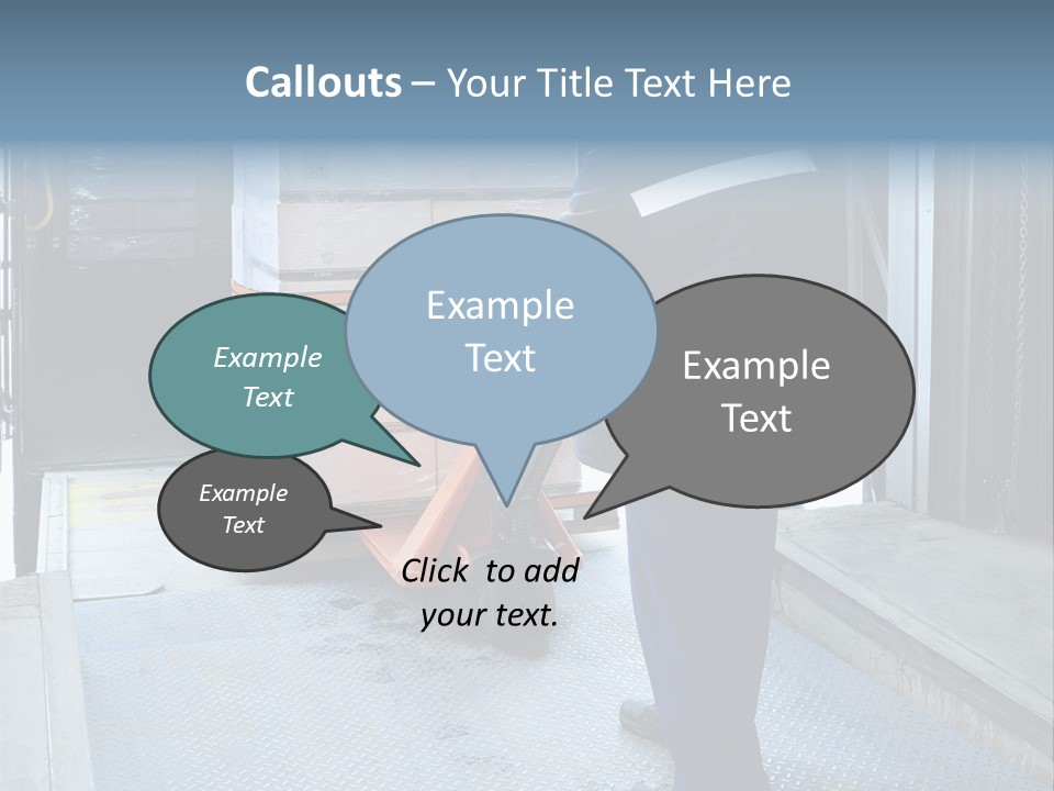 Transportation Manual Worker Stack PowerPoint Template