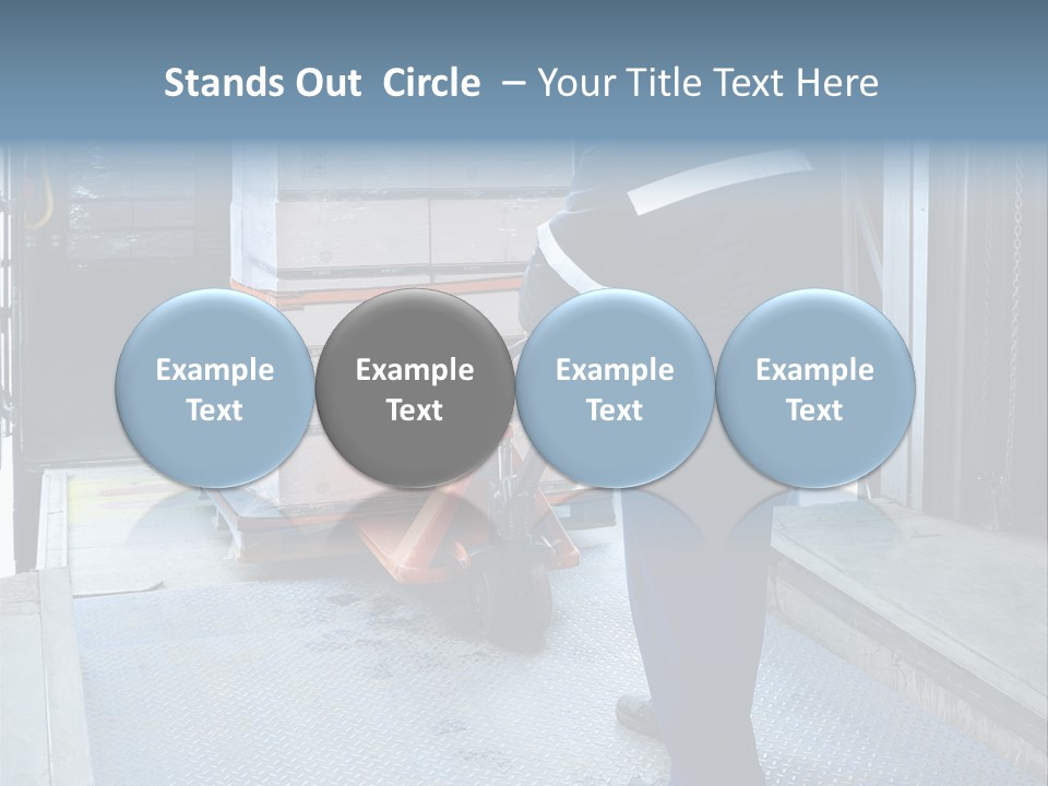 Transportation Manual Worker Stack PowerPoint Template