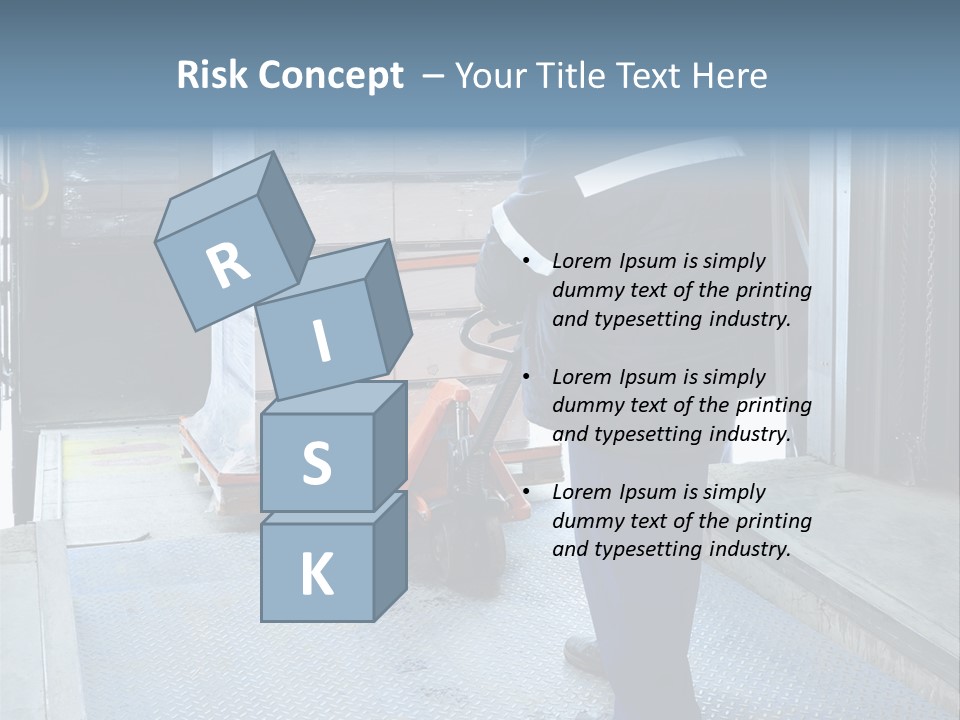 Transportation Manual Worker Stack PowerPoint Template