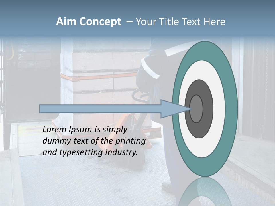 Transportation Manual Worker Stack PowerPoint Template