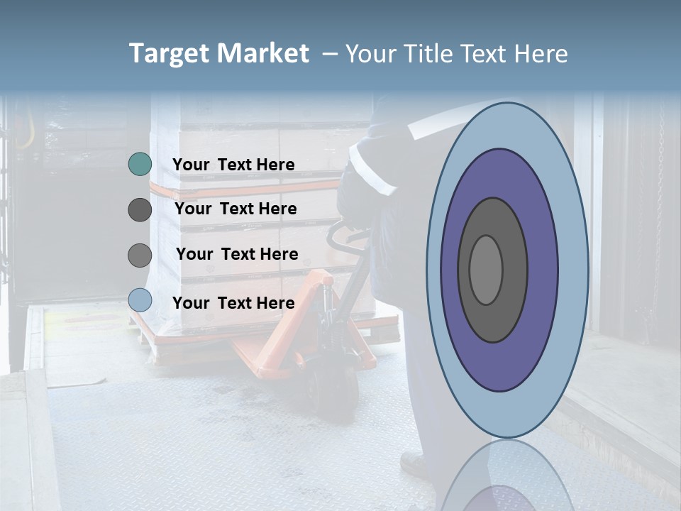 Transportation Manual Worker Stack PowerPoint Template