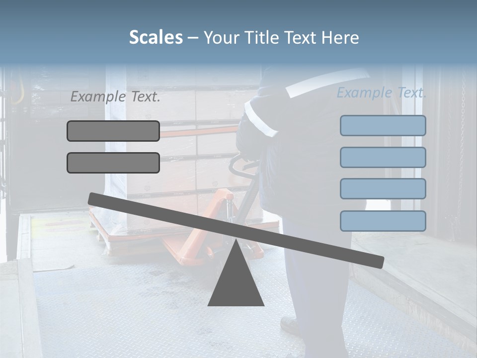 Transportation Manual Worker Stack PowerPoint Template