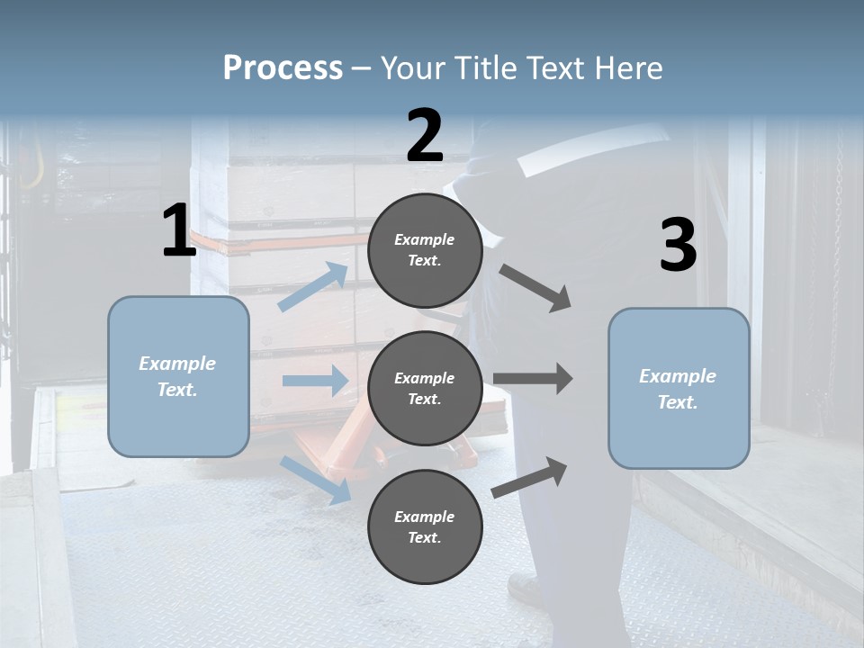Transportation Manual Worker Stack PowerPoint Template