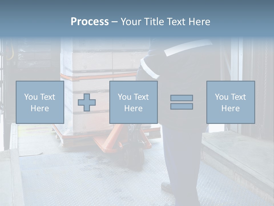 Transportation Manual Worker Stack PowerPoint Template