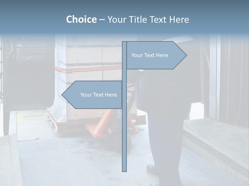Transportation Manual Worker Stack PowerPoint Template