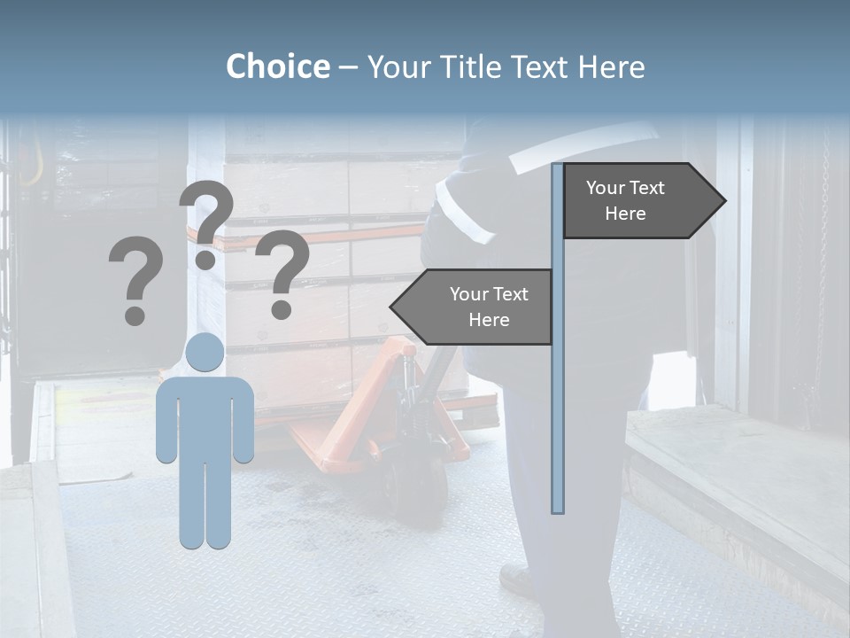 Transportation Manual Worker Stack PowerPoint Template