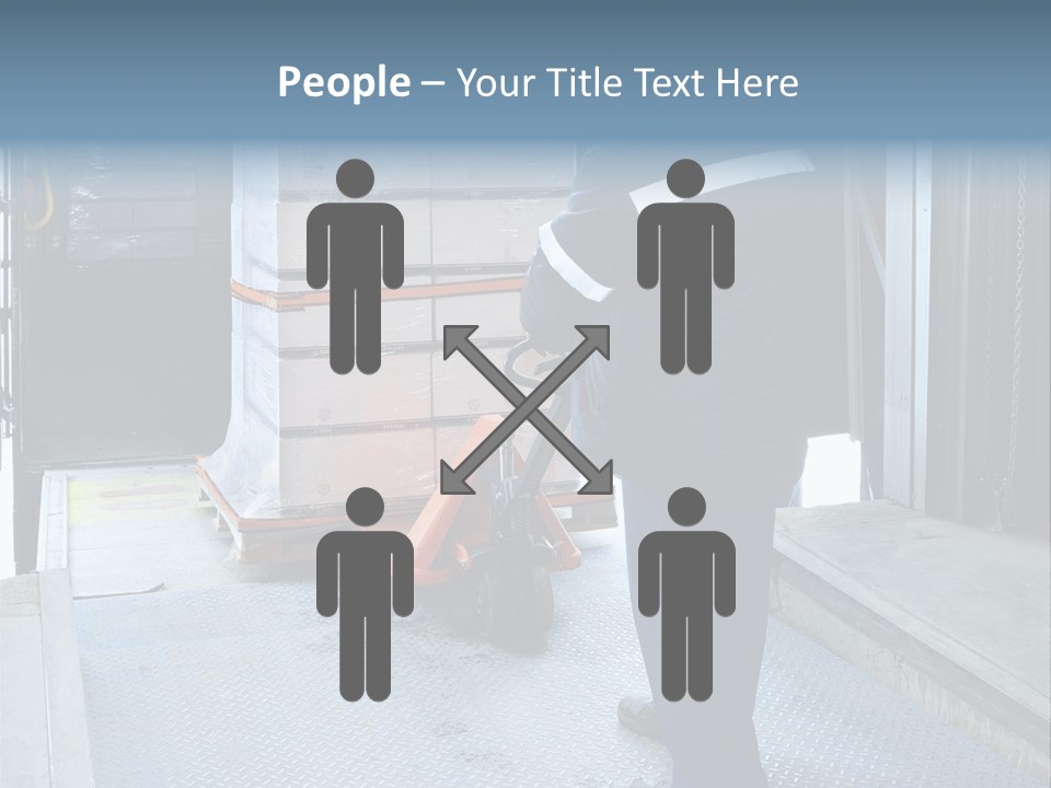 Transportation Manual Worker Stack PowerPoint Template