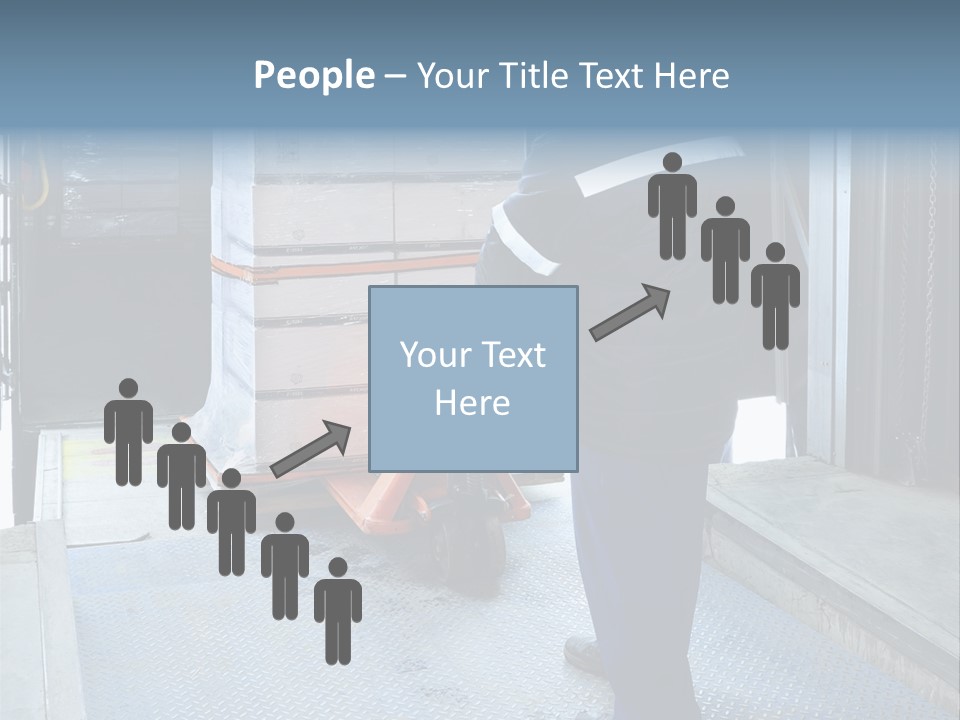 Transportation Manual Worker Stack PowerPoint Template