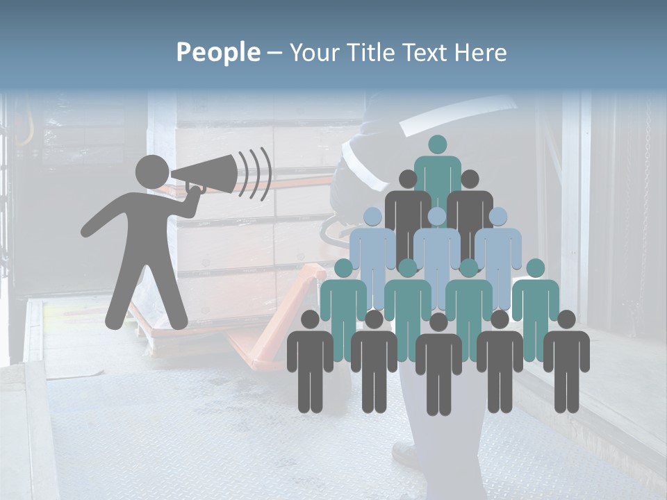 Transportation Manual Worker Stack PowerPoint Template