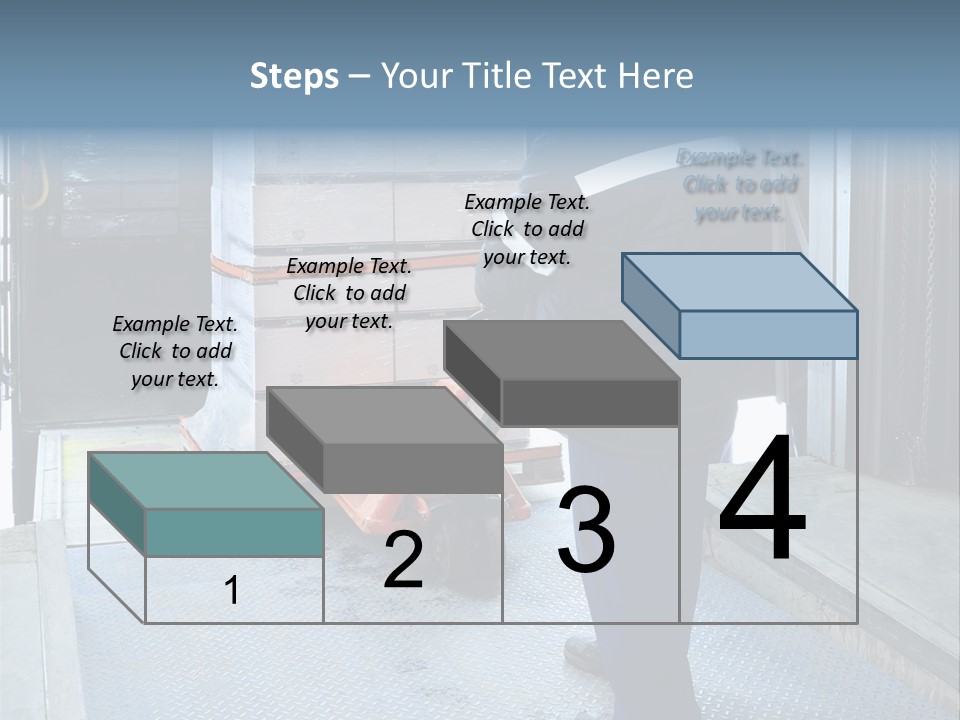 Transportation Manual Worker Stack PowerPoint Template
